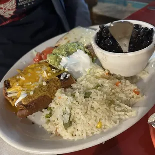 Real de Mina's chimi - it was missing the cream cheese sauce