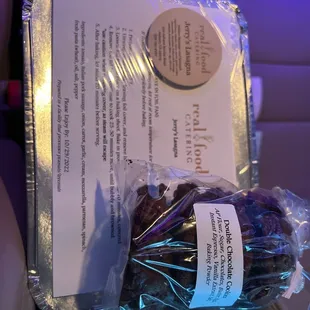 Jerry's Lasagna &amp; Double Chocolate Cookies!!