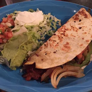 Quesadilla Mazatlan with shrimp.