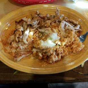 Chicken, cheese and rice