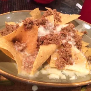 Kids beef nachos