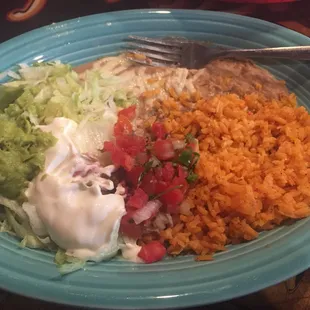 All the fixins' for the fajitas