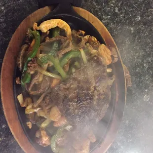 a bowl of food on a table