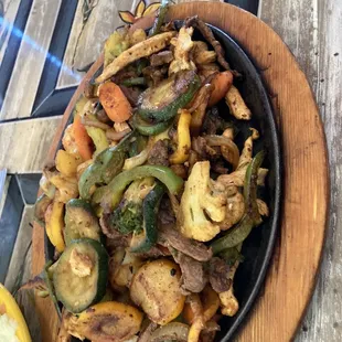 Fajita cris and I added the peppers and onions