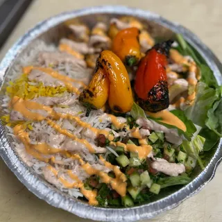 Chicken Kabob Bowl