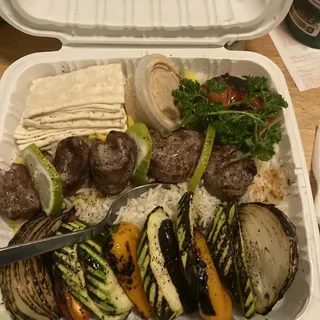 Lamb Kabob Plate