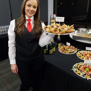 One of our servers for our event at Shelby museum. R.O.C. the planet.