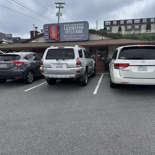 View from parking lots