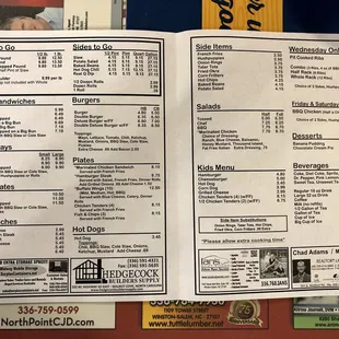 menu, sushi and sashimi