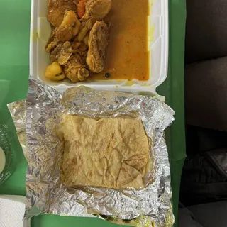 Roti and Curry Chicken