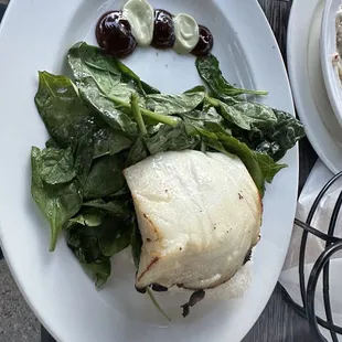 Miso Glazed Chilean Sea Bass, a bit pale and not super flavorful