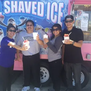 Yummy snow cones from Shaved Ice!