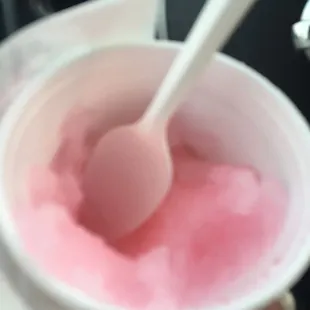 a person holding a spoon