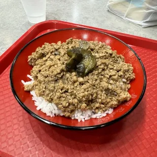 Braised Minced Pork Rice