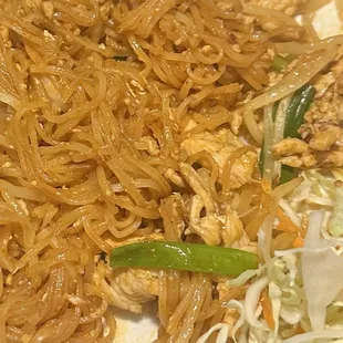 Medium heat Pad Thai (not spicy at all)