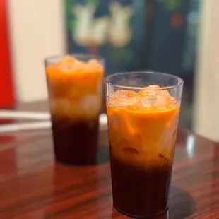 Complimentary Thai iced tea