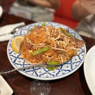Pad thai noodles