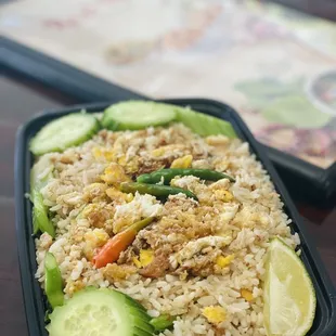 Salty fish fried rice