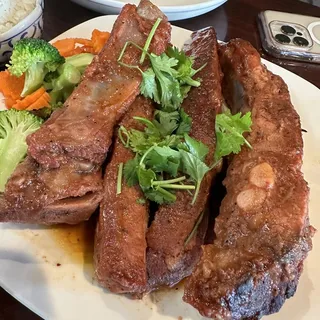 2. B. B.Q. Pork Ribs