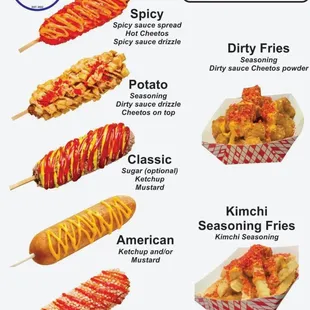 Corn Dog Menu