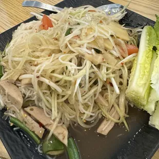 TL.5 Papaya Salad With Thai Vermicelli Noodles