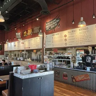 Menu and the "cafeteria" inspired line