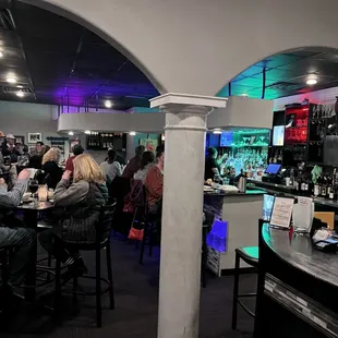 people sitting at the bar