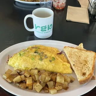 3P. Spin'On Cheese Omelet