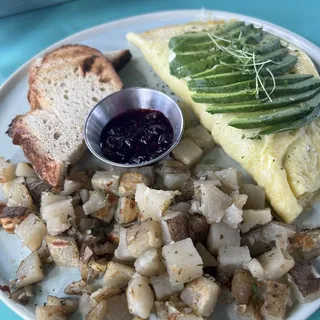 3P. Avo-Loaded Omelet