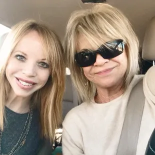 two women in a car