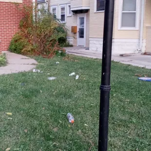 I looked at this place outside the porch is all crooked, trash in the yard, awnings looked gross, bushes not trimmed!