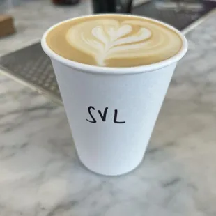 Salted vanilla latte