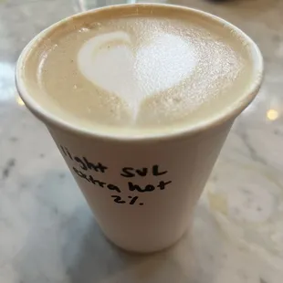 Salted vanilla latte