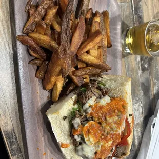 Fire Philly cheesesteak