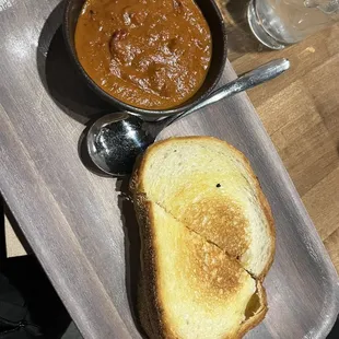 Grilled Cheese Smoked Tomato Soup