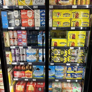 Selection of beers and ciders