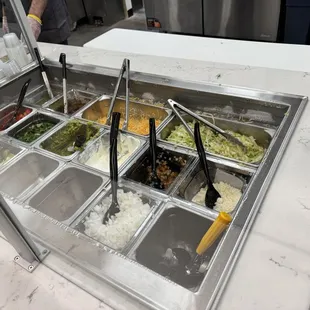 The Mexican bar condiments