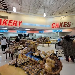 the interior of a bakery