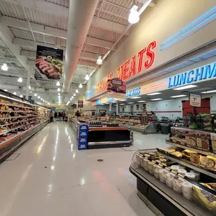 the inside of a grocery store