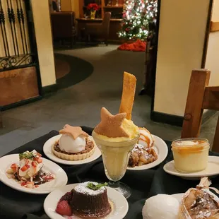The dessert tray makes you want to try one of everything!