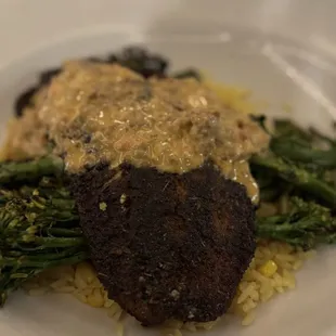 Jalapeno and Cilantro Crusted Red Fish