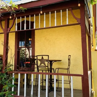 Outside waiting porch