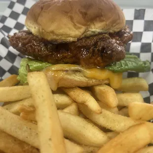 Hot Honey Porkchop Sandwich