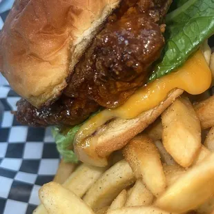 Hot Honey Porkchop Sandwich