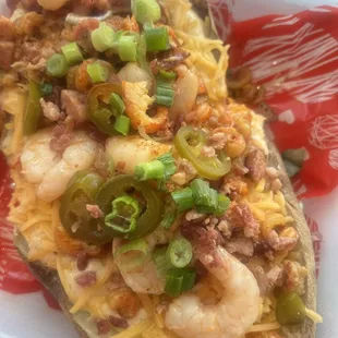 Seafood Baked Potato