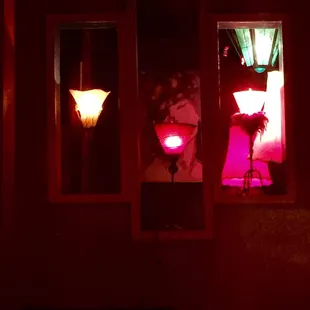 Cool lights and art decor...