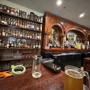 A view of the bar.
