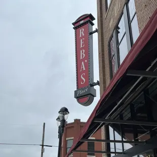 a sign for reba&apos;s place