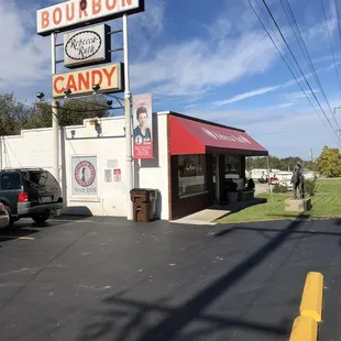 the outside of the store