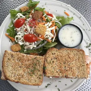 Turkey berry sandwich and REBEKAH side salad
